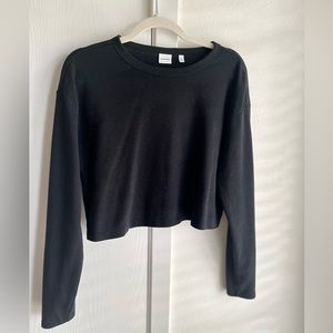 Aritzia Sunday Best Baby Waffle Longsleeve - Black, Women’s M